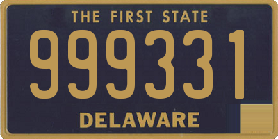 DE license plate 999331