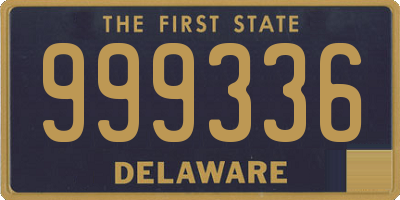 DE license plate 999336