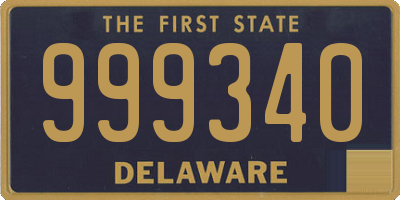 DE license plate 999340