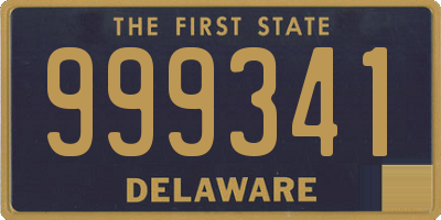 DE license plate 999341