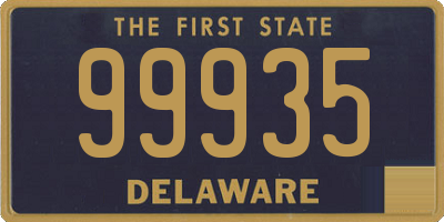 DE license plate 99935