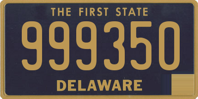 DE license plate 999350