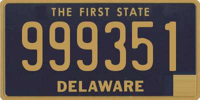 DE license plate 999351