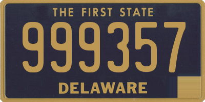 DE license plate 999357