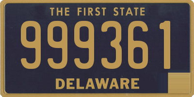 DE license plate 999361