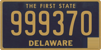 DE license plate 999370