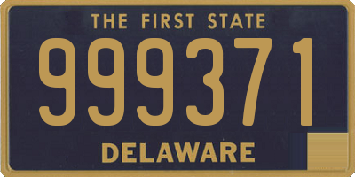 DE license plate 999371