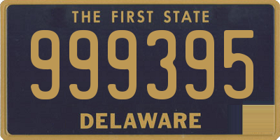 DE license plate 999395