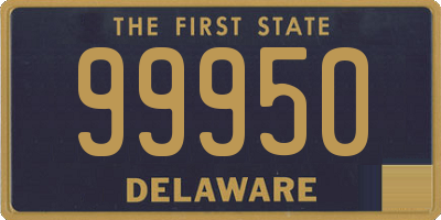 DE license plate 99950