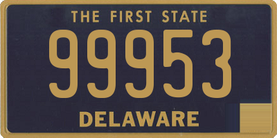 DE license plate 99953