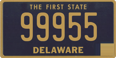 DE license plate 99955