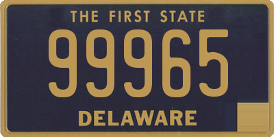 DE license plate 99965