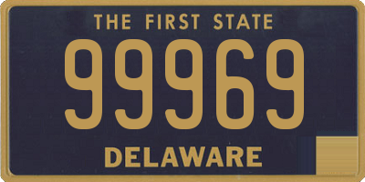 DE license plate 99969