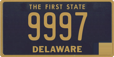 DE license plate 9997