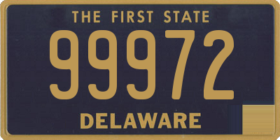 DE license plate 99972