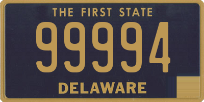 DE license plate 99994