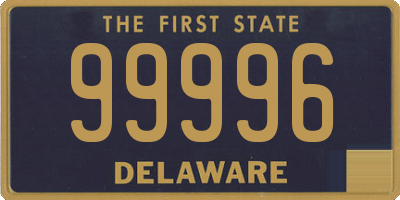 DE license plate 99996