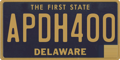 DE license plate APDH400