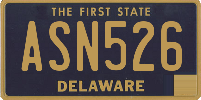 DE license plate ASN526