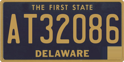 DE license plate AT32086