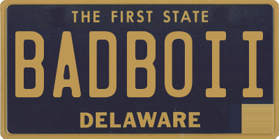 DE license plate BADBOII