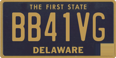 DE license plate BB41VG