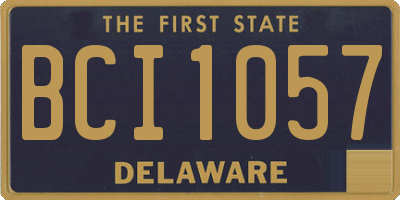 DE license plate BCI1057