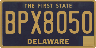 DE license plate BPX8050