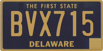 DE license plate BVX715
