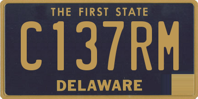 DE license plate C137RM