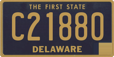 DE license plate C21880