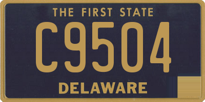 DE license plate C9504