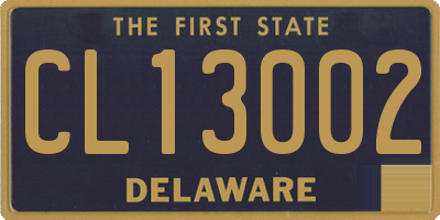 DE license plate CL13002