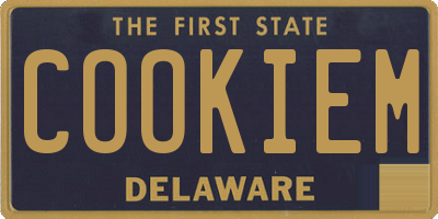 DE license plate COOKIEM