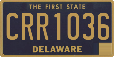 DE license plate CRR1036