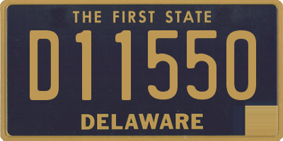 DE license plate D11550