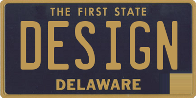 DE license plate DESIGN