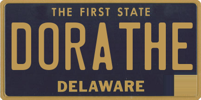 DE license plate DORATHE