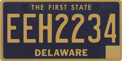 DE license plate EEH2234