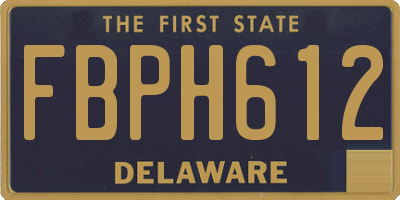 DE license plate FBPH612