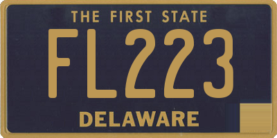 DE license plate FL223