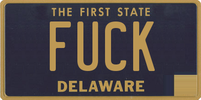 DE license plate FUCK