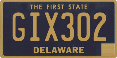 DE license plate GIX302