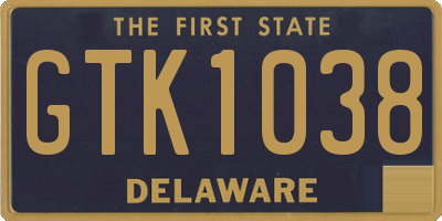 DE license plate GTK1038