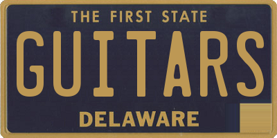 DE license plate GUITARS