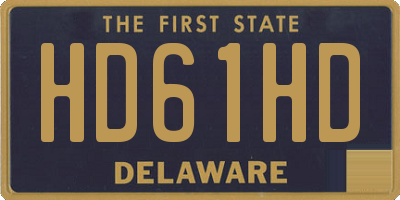 DE license plate HD61HD