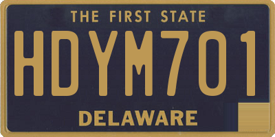 DE license plate HDYM701