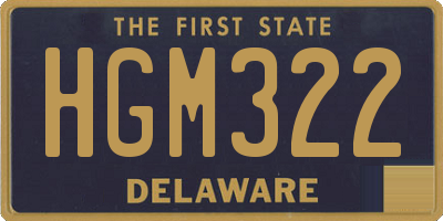 DE license plate HGM322