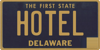 DE license plate HOTEL