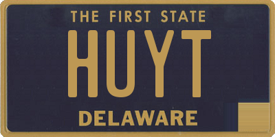 DE license plate HUYT